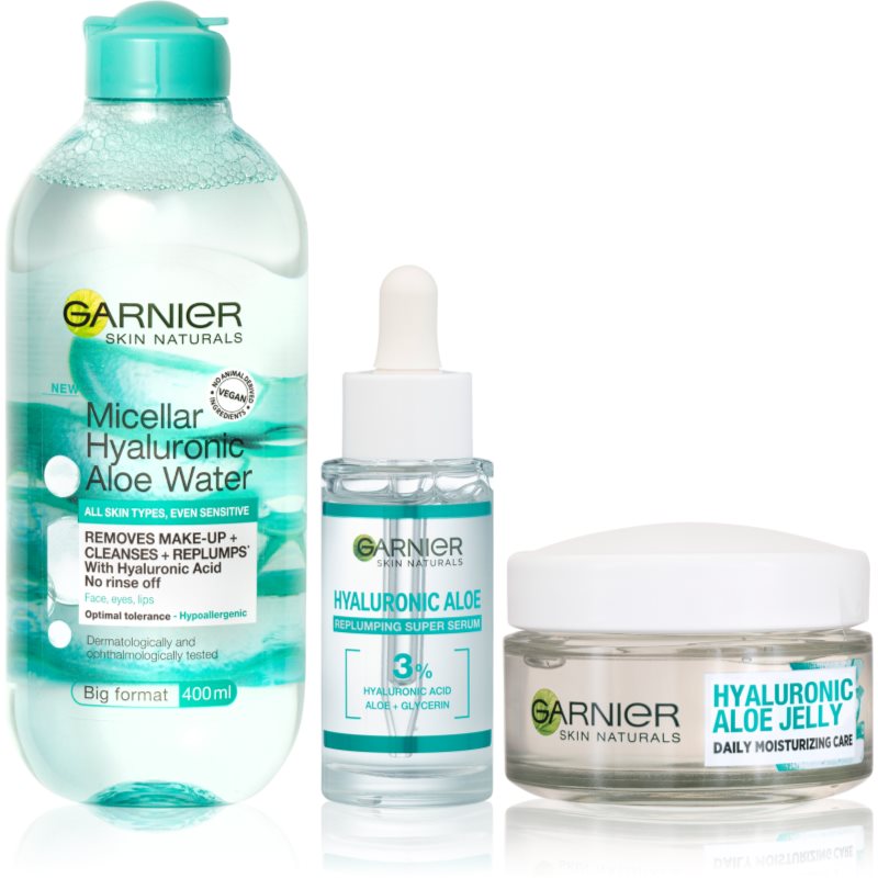 

Garnier Hyaluronic Aloe зволожуючий догляд для обличчя (вигідна упаковка)