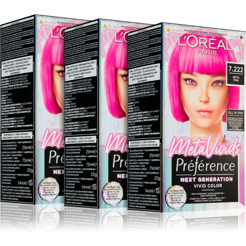 L’Oréal Paris Préférence Meta Vivids semi-permanente coloration ton sur female