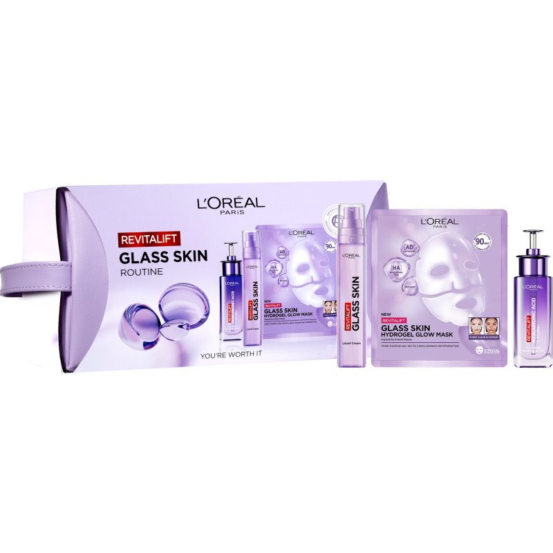 L’Oréal Paris Revitalift Filler Glass Skin gift set for intense skin care