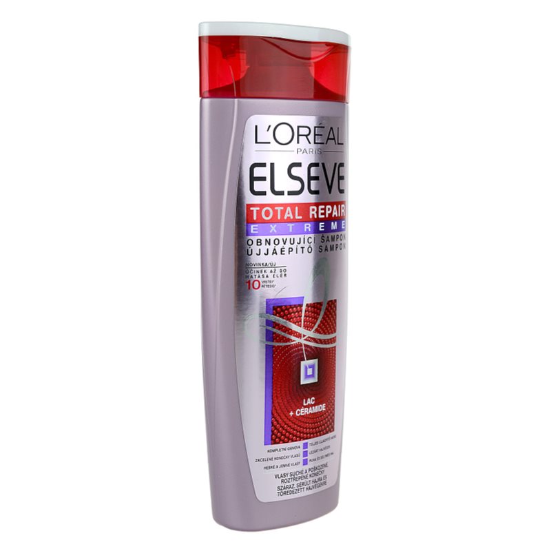 L’Oréal Paris Elseve Total Repair Extreme відновлюючий шампунь для сухого або пошкодженого волосся 250 мл