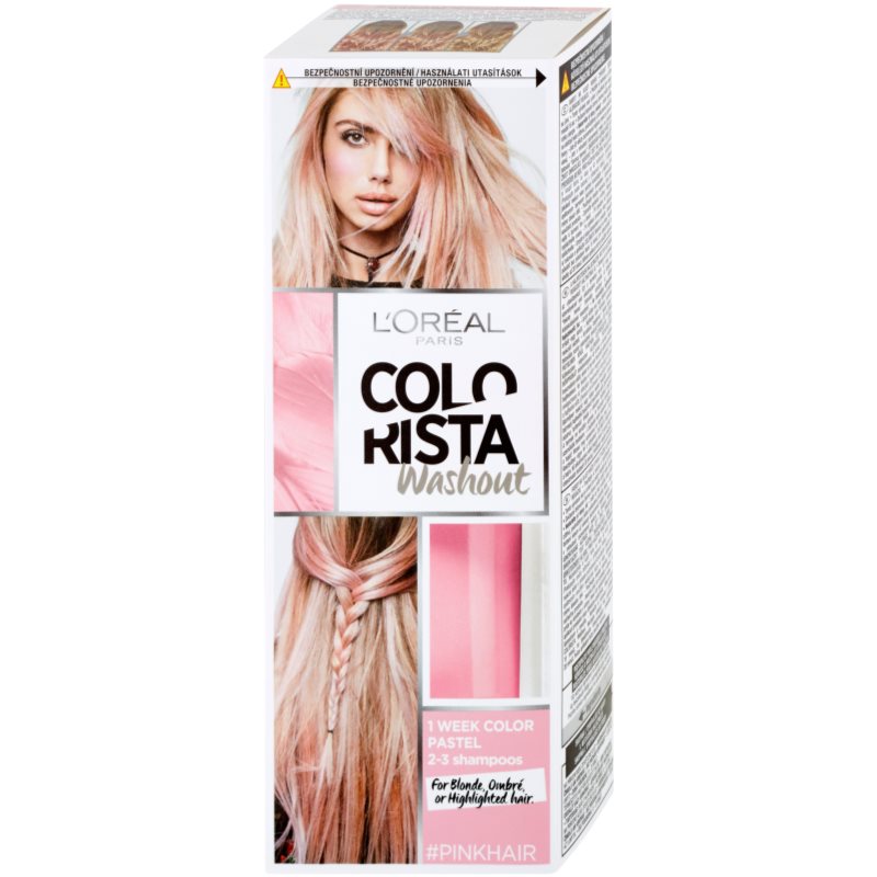 

L’Oréal Paris Colorista Washout тимчасова фарба для волосся для волосся відтінок Pink