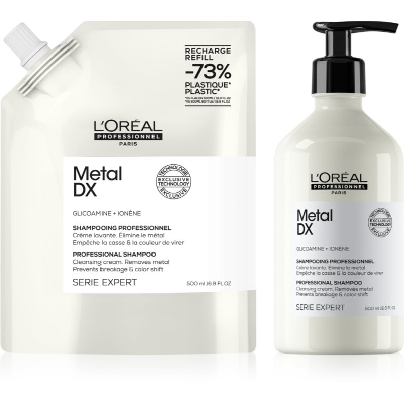 L’Oréal Professionnel Serie Expert Metal Detox výhodné balení pro poškozené vlasy 1 ks