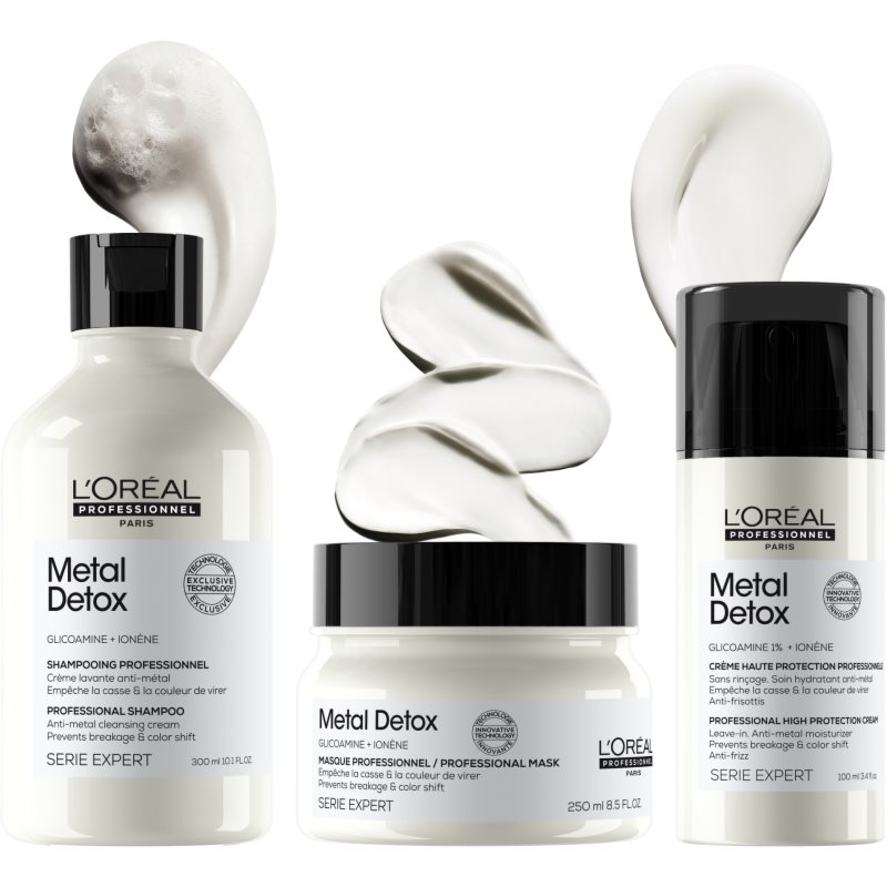 L’Oréal Professionnel Serie Expert Metal Detox вигідна упаковка для фарбованого та пошкодженого волосся