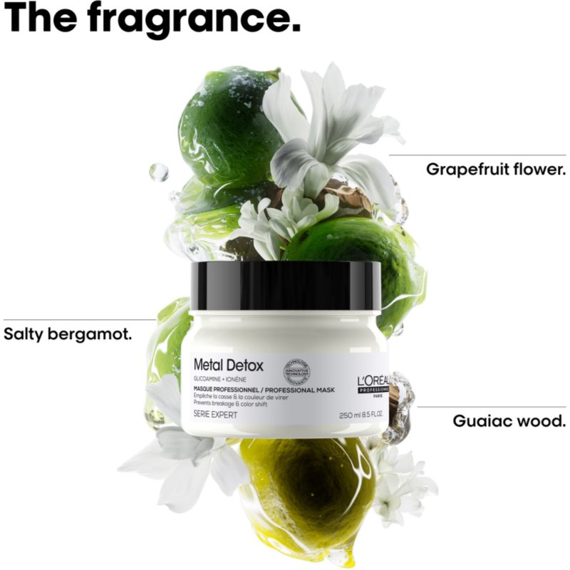 L’Oréal Professionnel Serie Expert Metal Detox Masque Nourrissant En Profondeur Pour Cheveux Colorés Et Abîmés 250 Ml