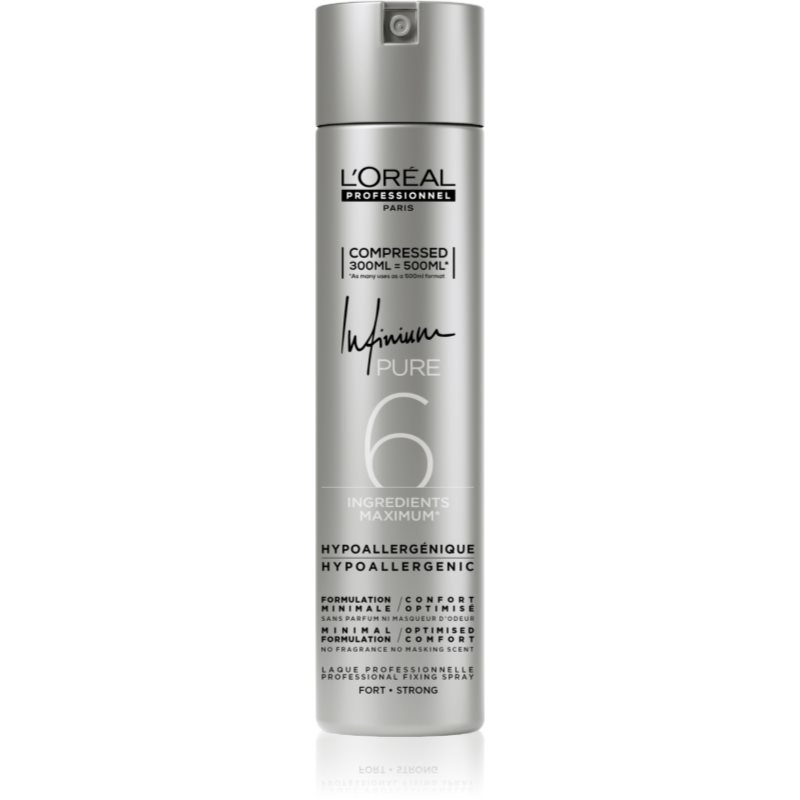 L’Oréal Professionnel L’Oréal Professionnel Infinium Pure υποαλλεργική λακ μαλλιών ισχυρή αντοχή χωρίς άρωμα 300 ml