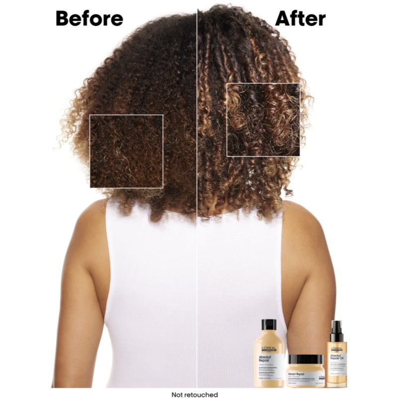 L’Oréal Professionnel Serie Expert Absolut Repair Shampoing Régénérateur En Profondeur Pour Cheveux Secs Et Abîmés 300 Ml