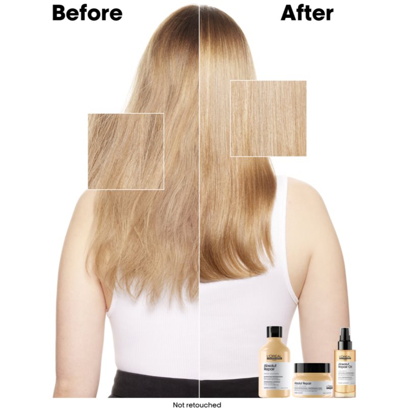 L’Oréal Professionnel Serie Expert Absolut Repair Shampoing Régénérateur En Profondeur Pour Cheveux Secs Et Abîmés 300 Ml