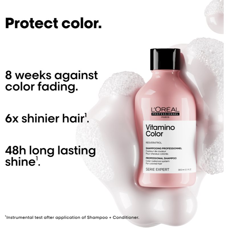 L’Oréal Professionnel Serie Expert Vitamino Color Shampoing Brillance Pour Cheveux Colorés 300 Ml