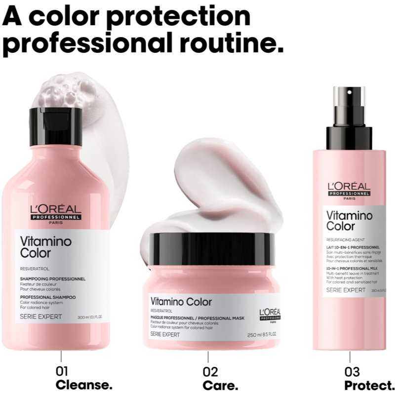 L’Oréal Professionnel Serie Expert Vitamino Color Shampoing Brillance Pour Cheveux Colorés 300 Ml