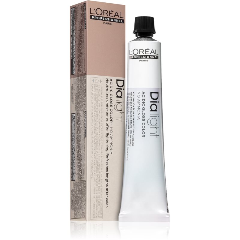 L’Oréal Professionnel Dia Light перманентна фарба для волосся без аміаку відтінок 7.23 Biondo Iresé Dorato 50 мл