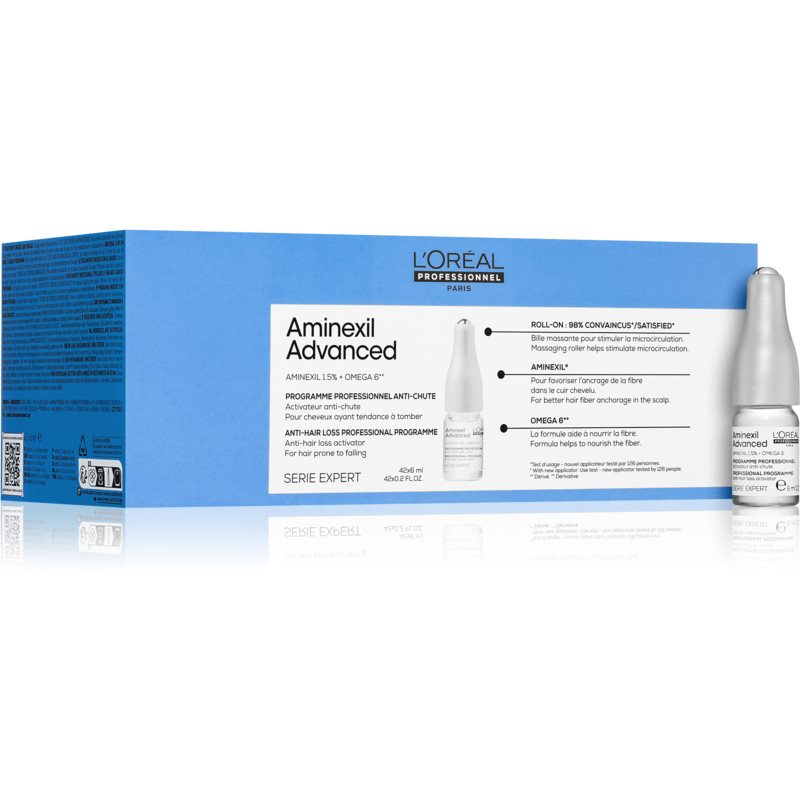 L’Oréal Professionnel Serie Expert Aminexil Advanced Ampoule For Hair Growth And Strengthening From The Roots 42x6 Ml