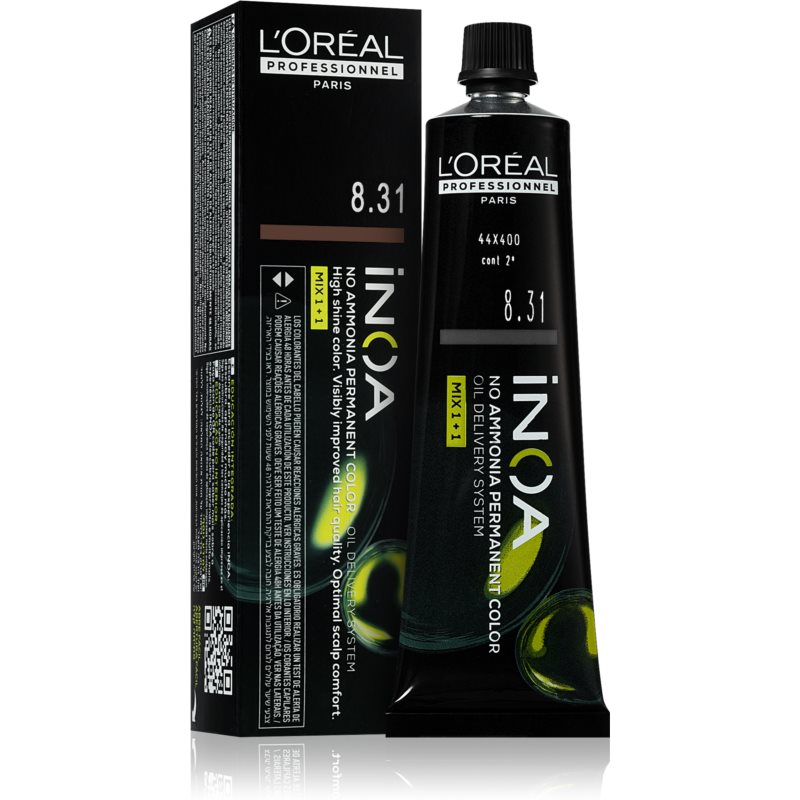 L’Oréal Professionnel Inoa перманентна фарба для волосся без аміаку відтінок 8.31 60 мл