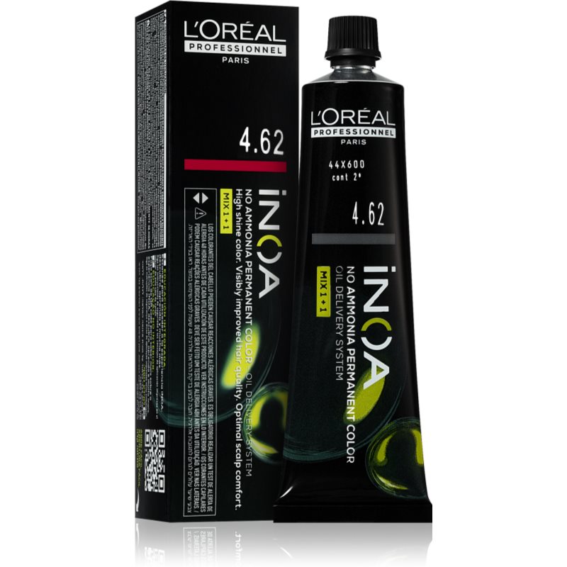L’Oréal Professionnel Inoa Permanent Hair Dye Ammonia-free Shade 4.62 60 Ml