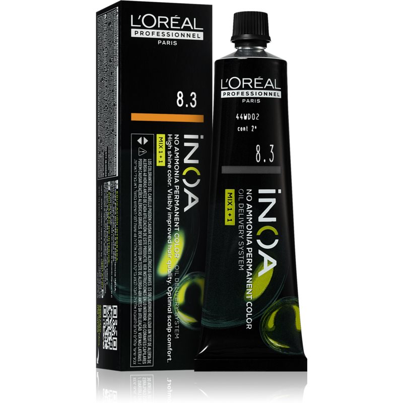 L’Oréal Professionnel Inoa перманентна фарба для волосся без аміаку відтінок 8.3 60 мл