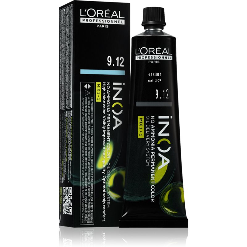 L’oréal professionnel inoa tartós hajfesték ammónia nélkül árnyalat 9.12 60 ml