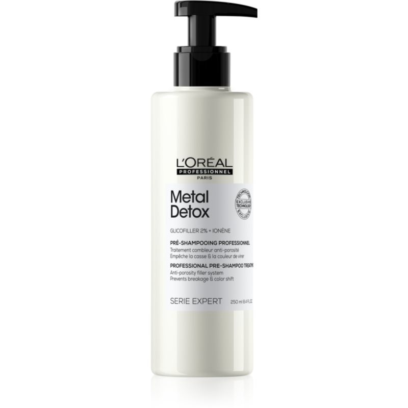 L’Oréal Professionnel Serie Expert Metal Detox tratamiento pre-champú para cabello teñido y dañado 250 ml