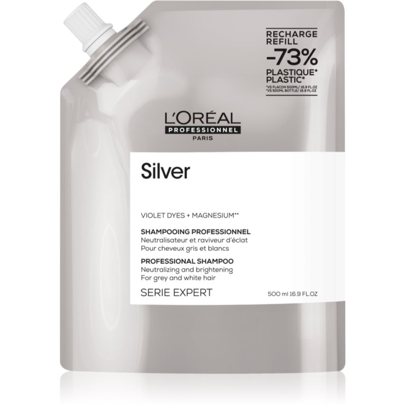 L’Oréal Professionnel Serie Expert Silver shampooing argent pour cheveux gris 500 ml female