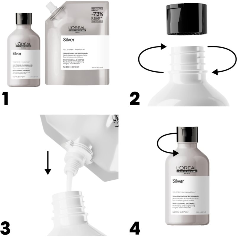 L’Oréal Professionnel Serie Expert Silver silver shampoo for grey hair 500 ml