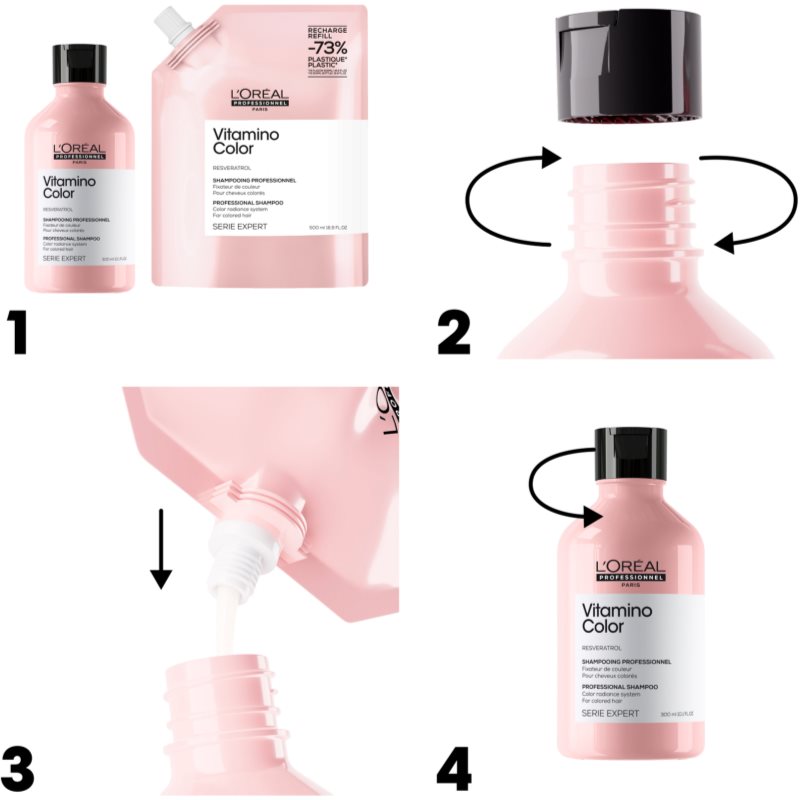 L’Oréal Professionnel Serie Expert Vitamino Color rozjasňující šampon pro barvené vlasy 500 ml (obrázek 8)