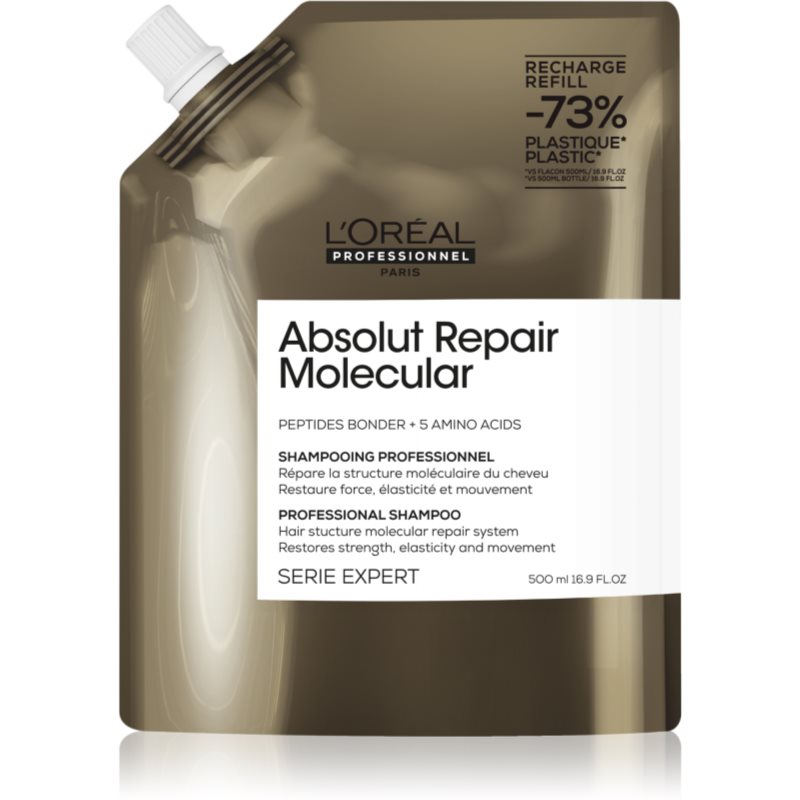 L’Oréal Professionnel Serie Expert Absolut Repair Molecular hajerősítő sampon a sérült hajra 500 ml