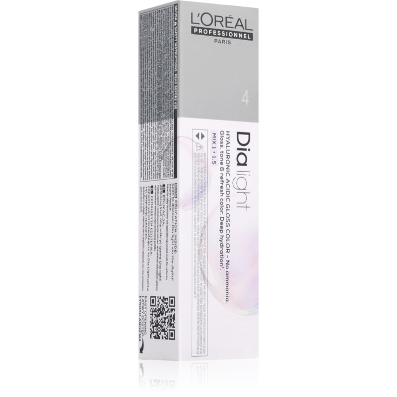L’Oréal Professionnel Dia Light Noturīga matu krāsa bez amonjaka (tonis) 4 60 ml