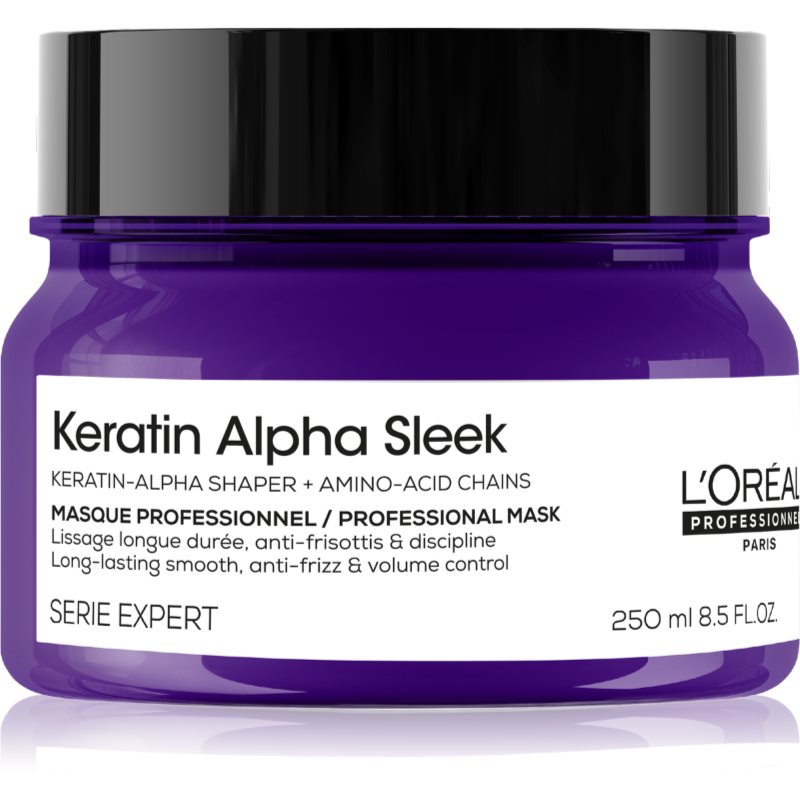 L’Oréal Professionnel Keratin Alpha Sleek Hair Mask подхранваща маска за гладка на вид коса 250 мл.