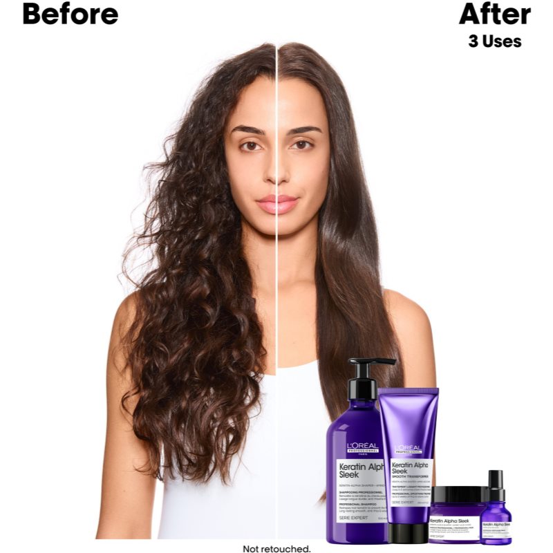 L’Oréal Professionnel Serie Expert Keratin Alpha Sleek šampon pro hladký vzhled vlasů 500 ml (obrázek 4)