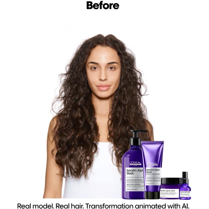L’Oréal Professionnel Serie Expert Keratin Alpha Sleek šampon pro hladký vzhled vlasů 500 ml (obrázek 8)