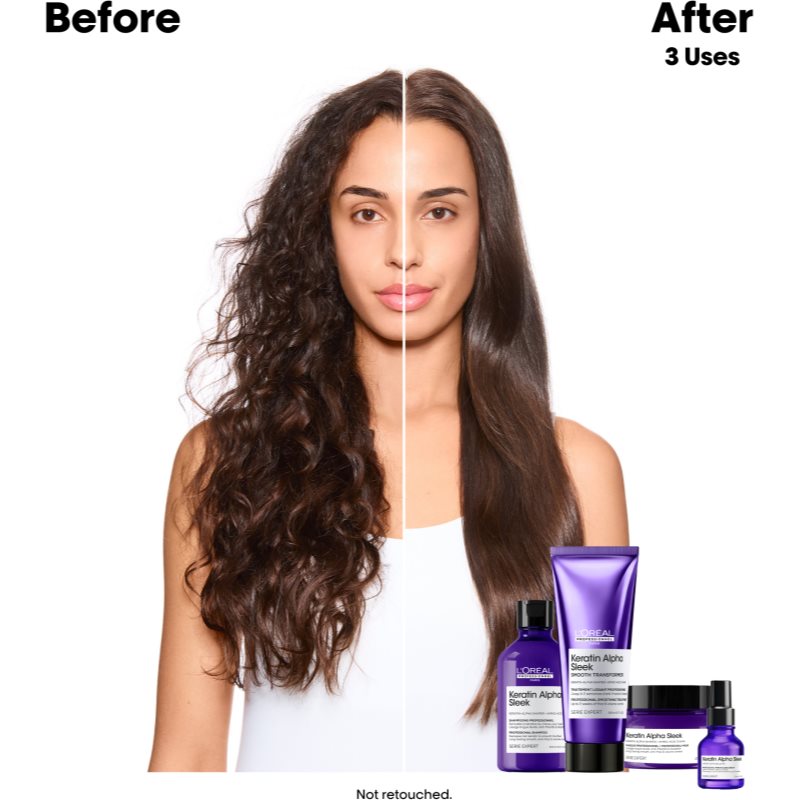 L’Oréal Professionnel Serie Expert Keratin Alpha Sleek šampon pro hladký vzhled vlasů Refill 500 ml (obrázek 3)