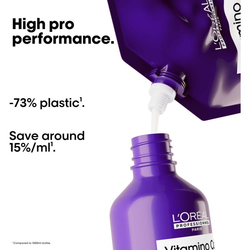 L’Oréal Professionnel Serie Expert Keratin Alpha Sleek šampon pro hladký vzhled vlasů Refill 500 ml (obrázek 7)