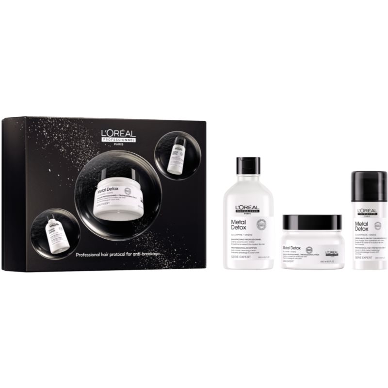 L’Oréal Professionnel Serie Expert Metal Detox gift set for damaged and colour-treated hair