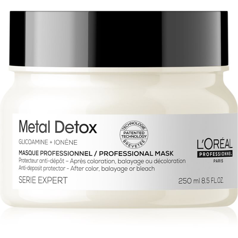 L’Oréal Professionnel Serie Expert Metal Detox глибоко поживна маска для фарбованого та пошкодженого волосся 250 мл