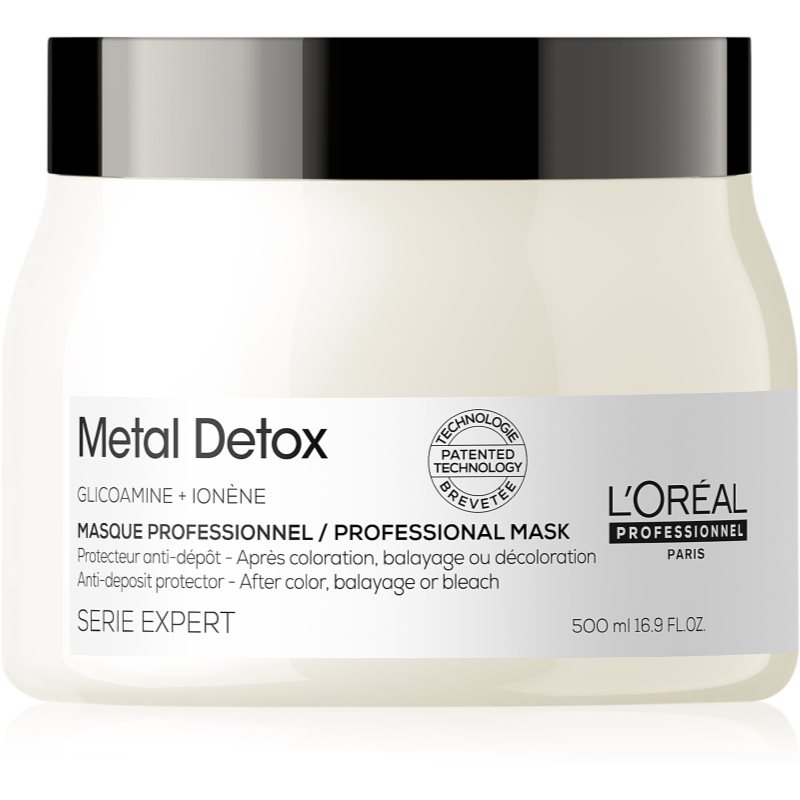 L’Oréal Professionnel Serie Expert Metal Detox глибоко поживна маска для фарбованого та пошкодженого волосся 500 мл