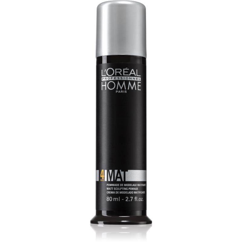 L’Oréal Professionnel Homme 4 Force Mat Modellierende Haarpaste für mattes Aussehen 80 ml