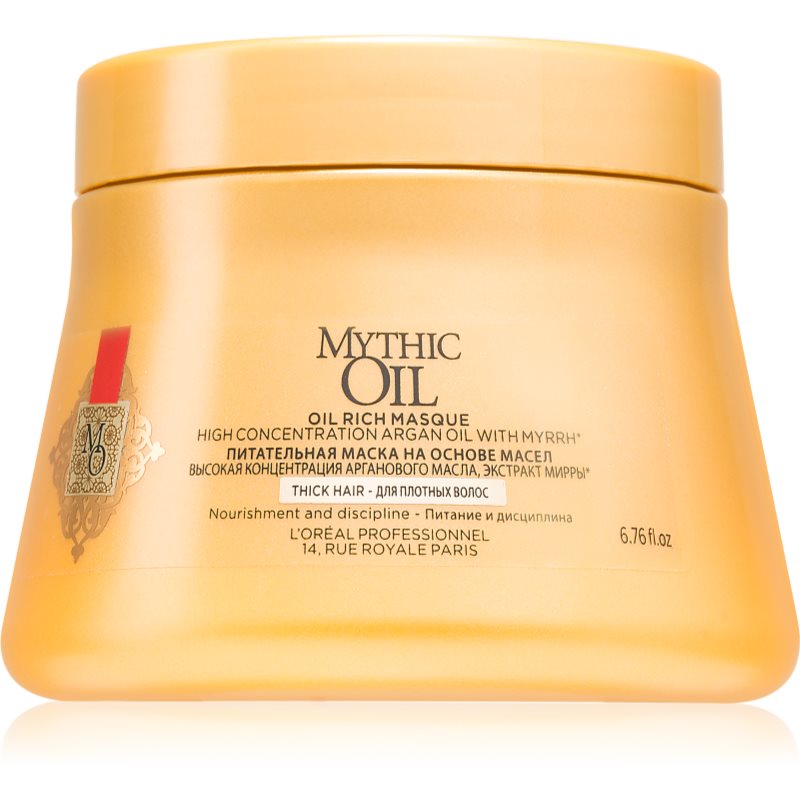 L’Oréal Professionnel Mythic Oil Nourishing Mask For Thick And Unruly Hair Paraben-free 200 Ml