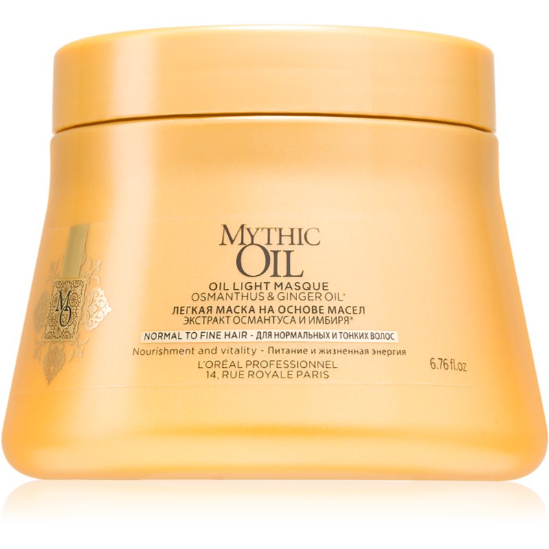 

L’Oréal Professionnel Mythic Oil легка маска у формі олійки для нормального та ослабленого волосся без парабенів та силіконів