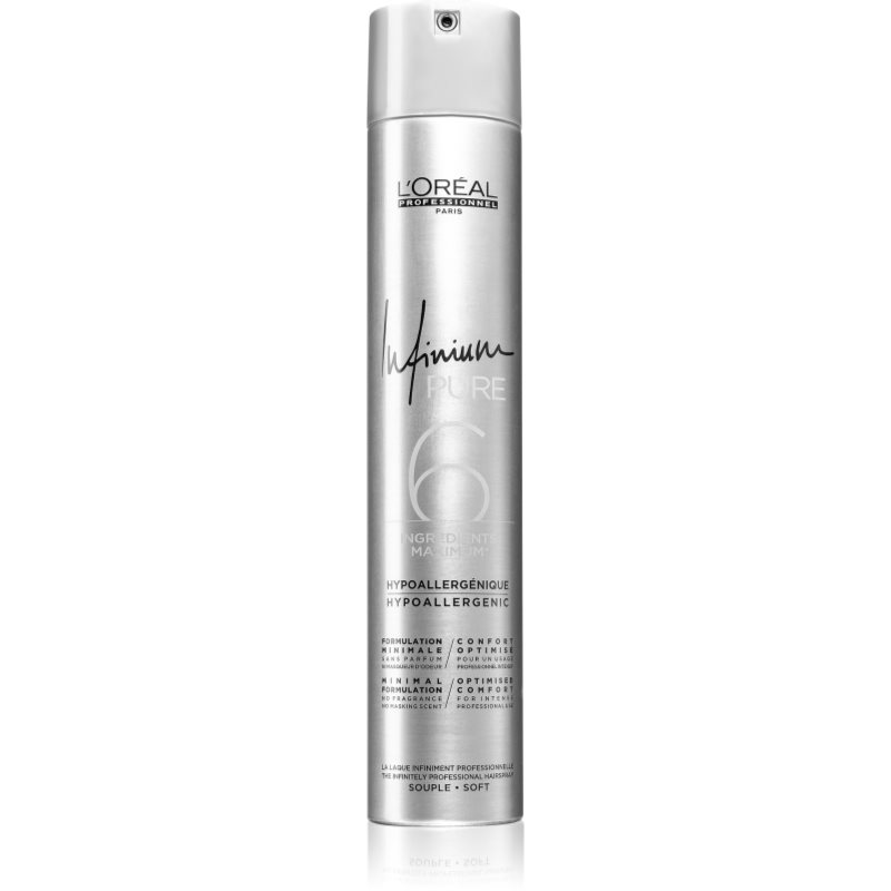 

L’Oréal Professionnel Infinium Pure гіпоалергенний лак для волосся слабкої фіксації не ароматизовано
