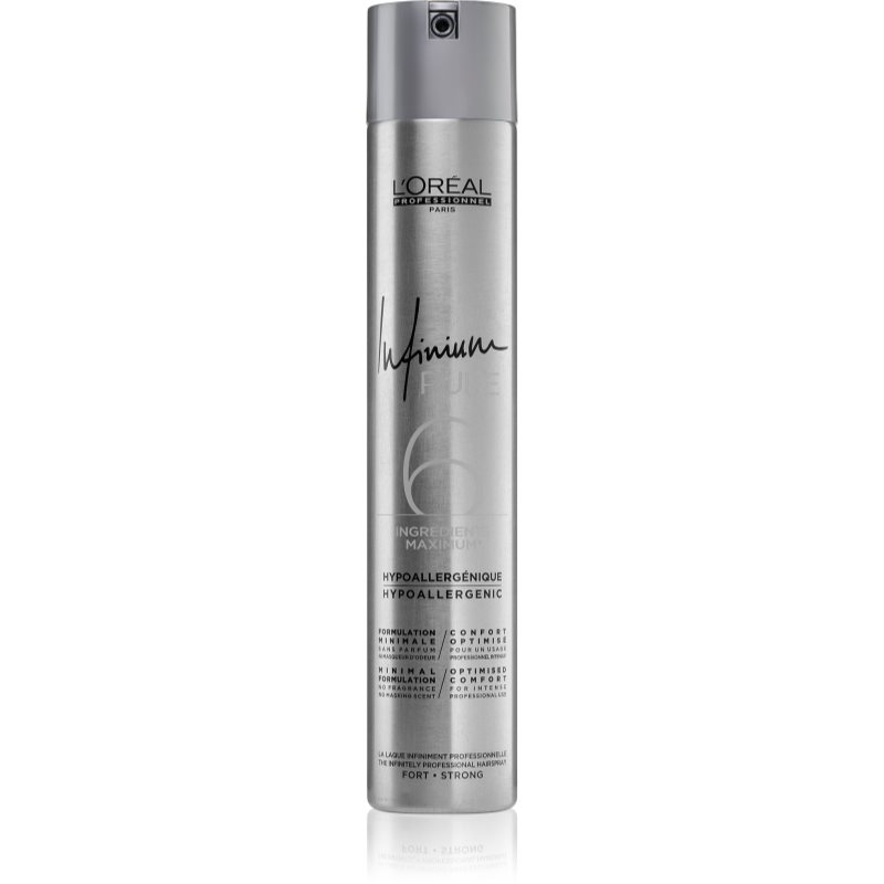 

L’Oréal Professionnel Infinium Pure гіпоалергенний лак для волосся сильної фіксації не ароматизовано