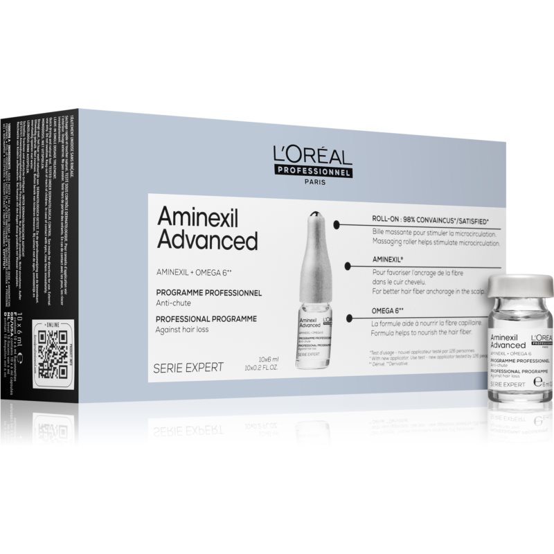L’Oréal Professionnel Serie Expert Aminexil Advanced tápláló szérum hajhullás ellen 10x6 ml
