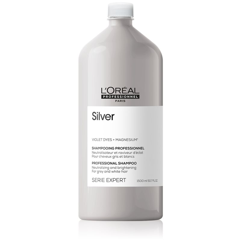 L’oréal professionnel serie expert silver ezüst sampon  ősz hajra 1500 ml