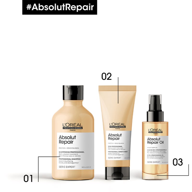 L’Oréal Professionnel Serie Expert Absolut Repair глибоко відновлюючий кондиціонер для сухого або пошкодженого волосся 200 мл