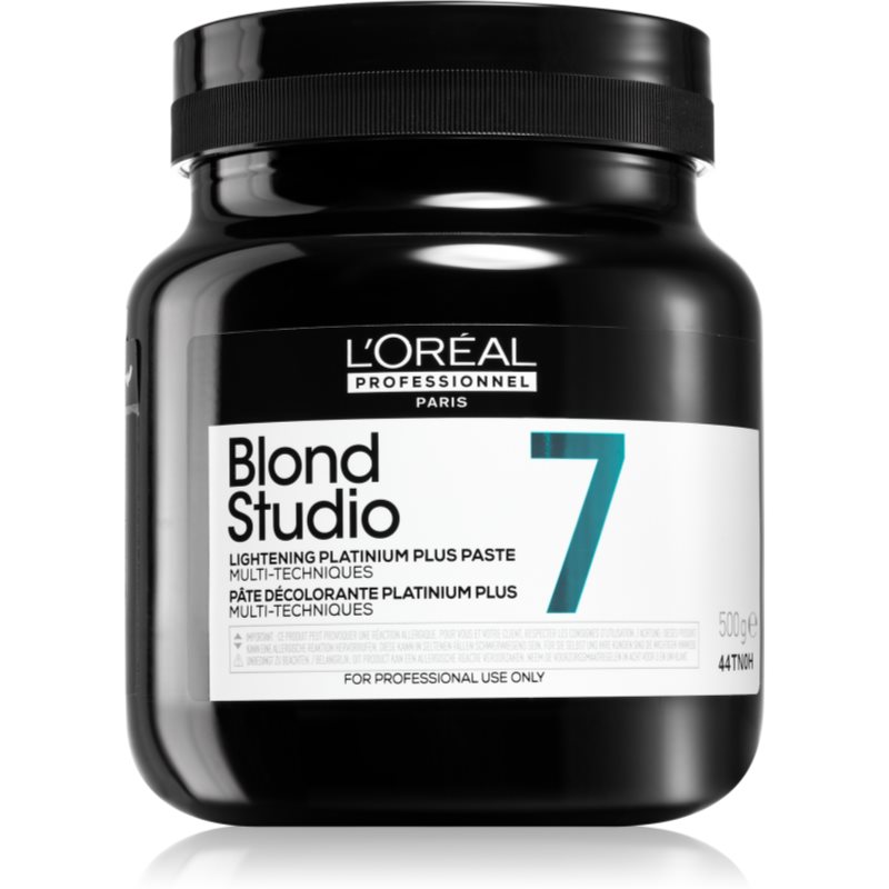 L’Oréal Professionnel Blond Studio Platinium Plus posvetlitvena krema za naravne ali barvane lase 500 g