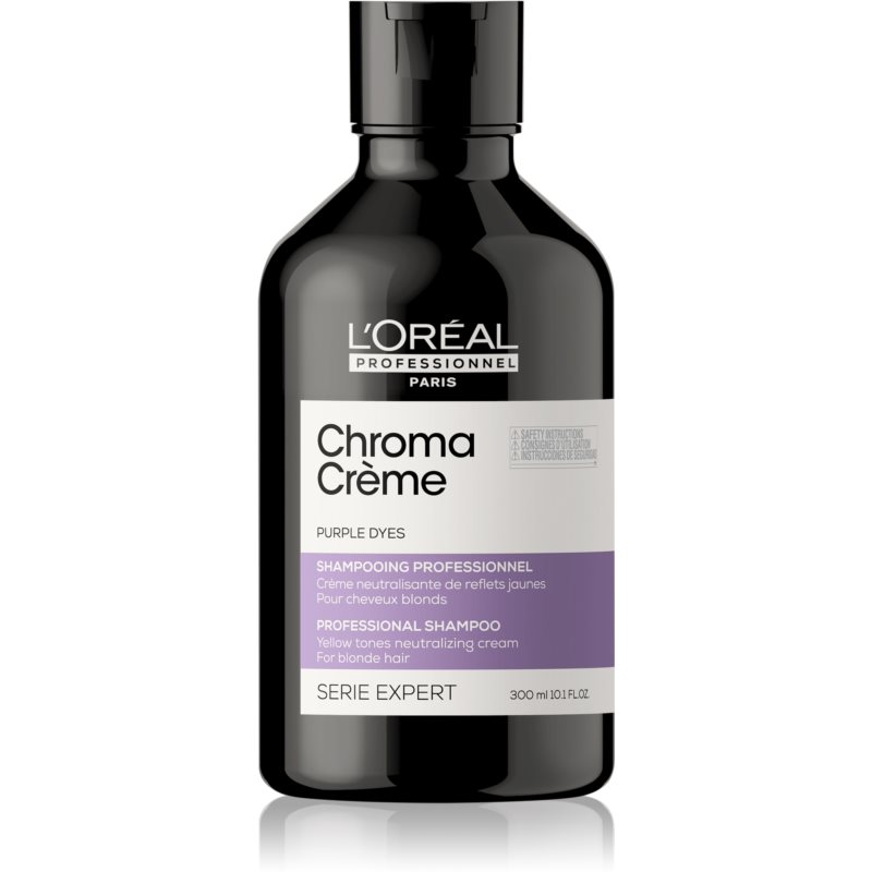 L’Oréal Professionnel Serie Expert Chroma Crème Shampoo zum Neutralisieren von Gelbstich für blonde Haare 300 ml