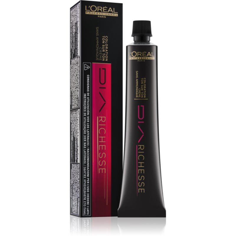 L’Oréal Professionnel Dia Richesse перманентна фарба для волосся без аміаку відтінок 6.01 Natural Ash Dark Blond 50 мл