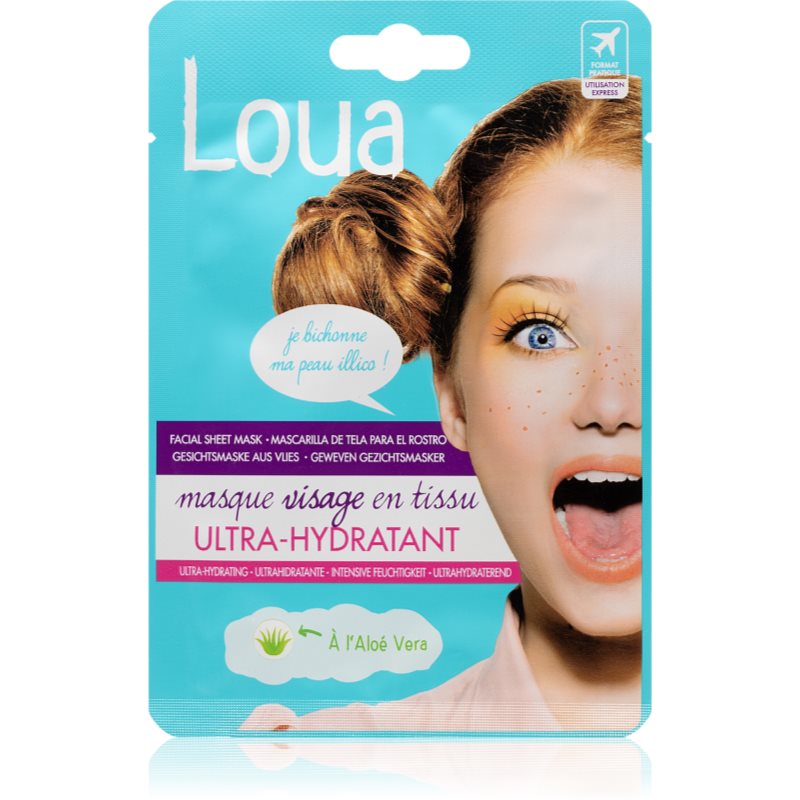 Loua Ulltra-Moisturising Face Mask maitinamoji tekstilinė veido kaukė 23 ml