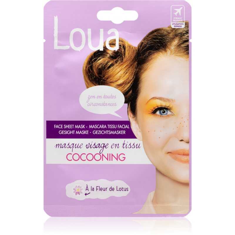 Loua Cocooning Face Mask Stress-shield Face Sheet Mask 23 Ml