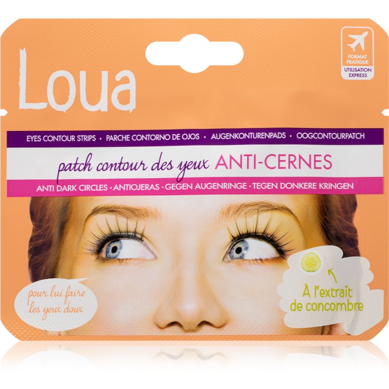 Loua Eyes Contour Strips Anti Shadow paakių kaukė nuo paburkimo ir patamsėjimų 10 ml