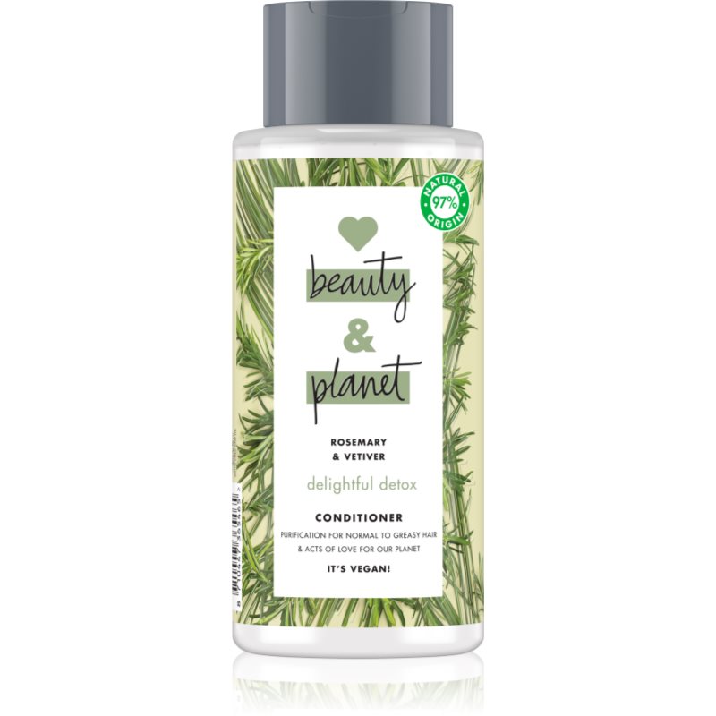 Love Beauty & Planet Delightful Detox čisticí kondicionér pro mastné vlasy 400 ml