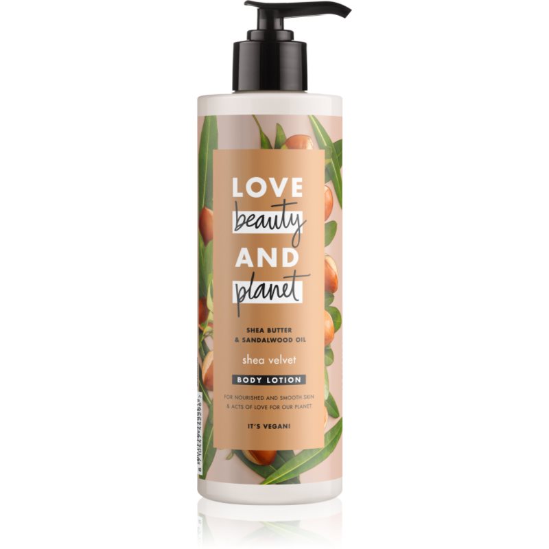 Love Beauty & Planet Shea Velvet maitinamasis kūno pienelis 400 ml