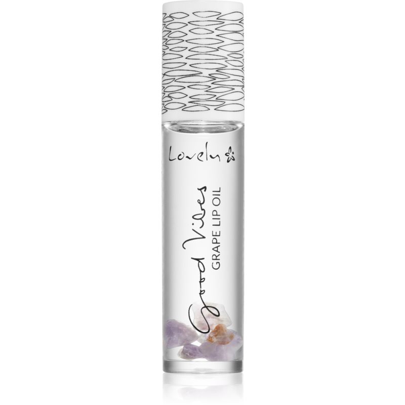 Lovely Good Vibes дезодорант кульковий з кристалами для губ Grape Oil 6 мл